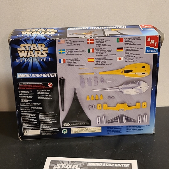 1999 Star Wars Episode 1 Die Cast Naboo Starfighter Model - Picture 9 of 9